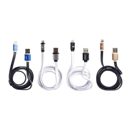 Καλώδιο φόρτισης και μεταφοράς δεδομένων USB σε lightning 3.0A EARLDOM KS-500 διαφ. χρώματα